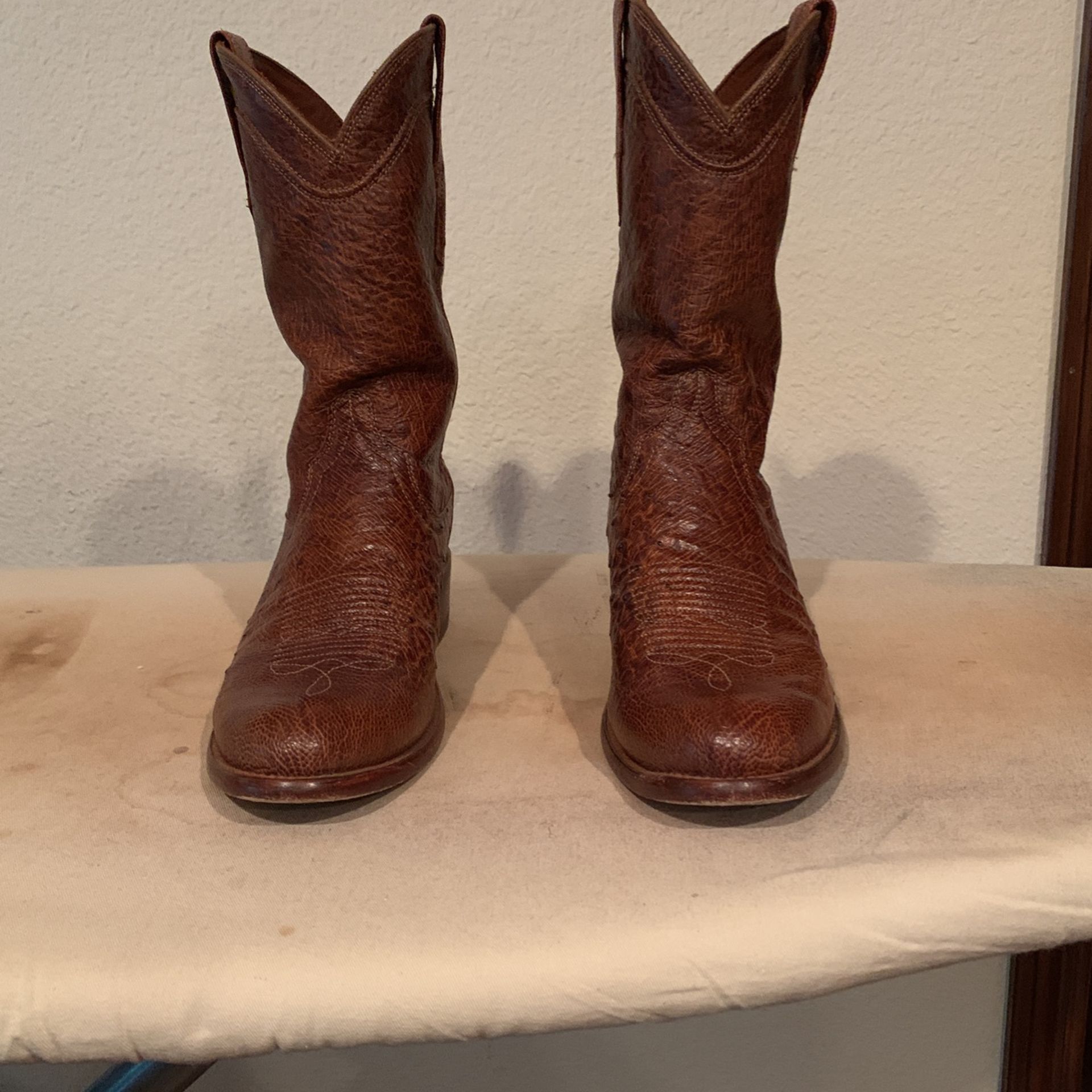 TECOVAS SMOOTH OSTRICH - 8.5 D BOOTS