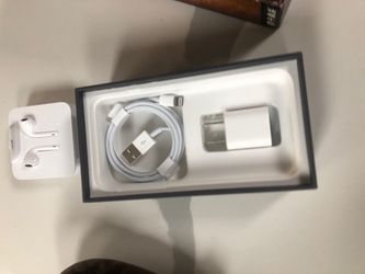 Authentic iPhone charger and ear phone