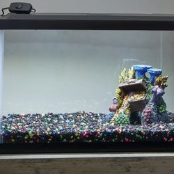 Aqua Culture Fish Tank Hood with LED Light, 20" x 10", for Most 10 Gallon Tanks