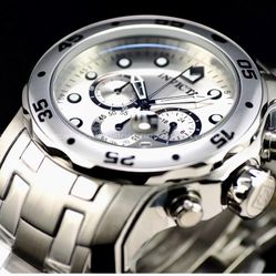 Invicta Watches For Men 50mm Silver Two Tone Limited Edition Brand New