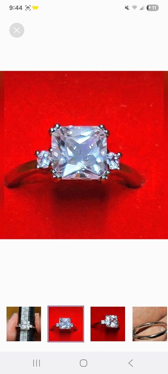 .925 Sterling Silver Ring - NEW - SIZE 6