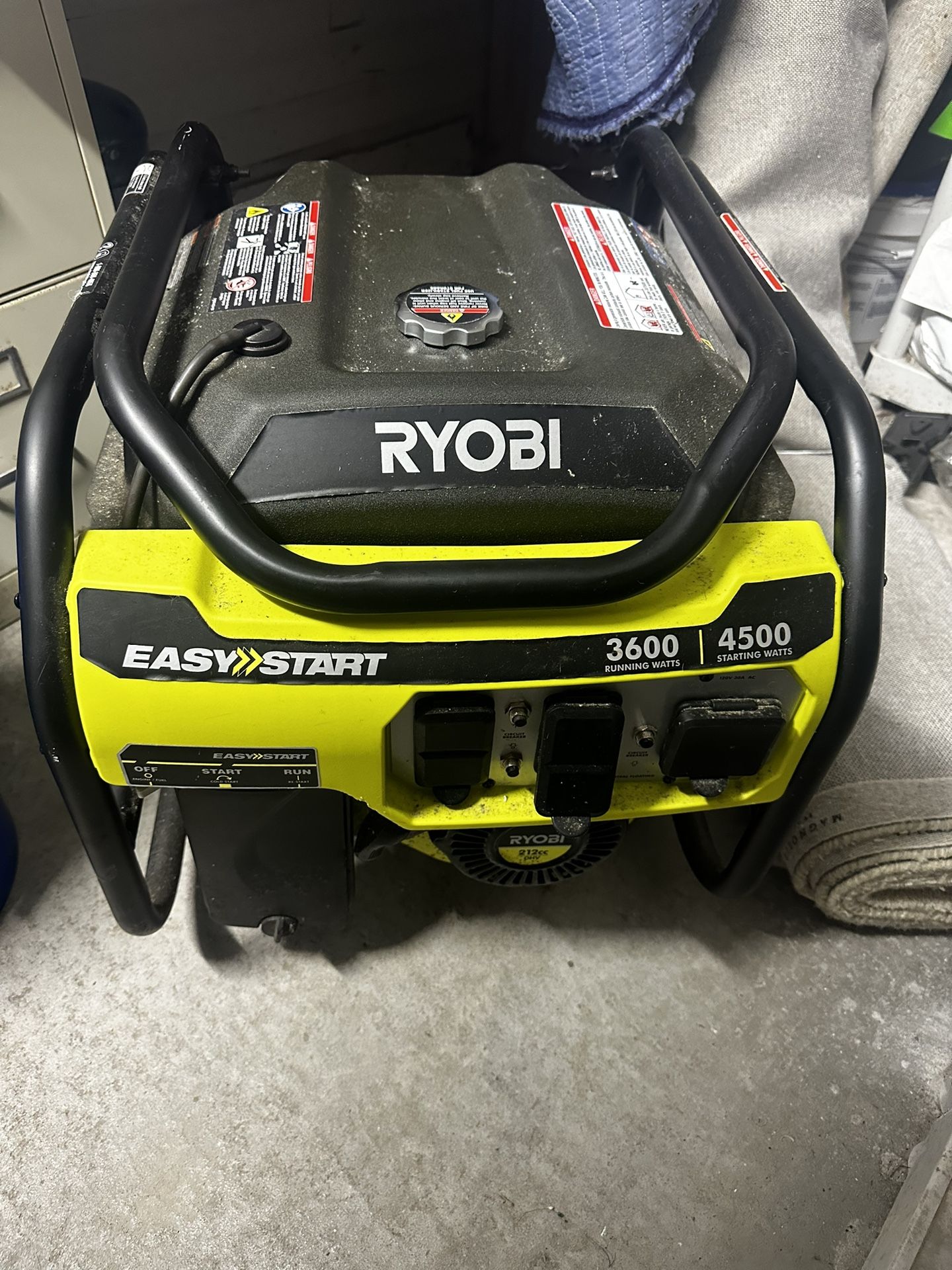 Ryobi Generator 3600/4500 Watts (electric)