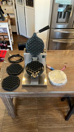 Hong Kong Commercial Egg Waffle Maker With Changeable Plates