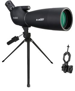 Spotting scope with phone adapter