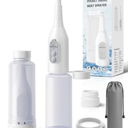 Portable Bidet for Travel – Electric Peri Bottle with Dual Spray Modes, 360° Nozzle, Water Bottle Adapter, USB Rechargeable, Waterproof, Travel Bidet 