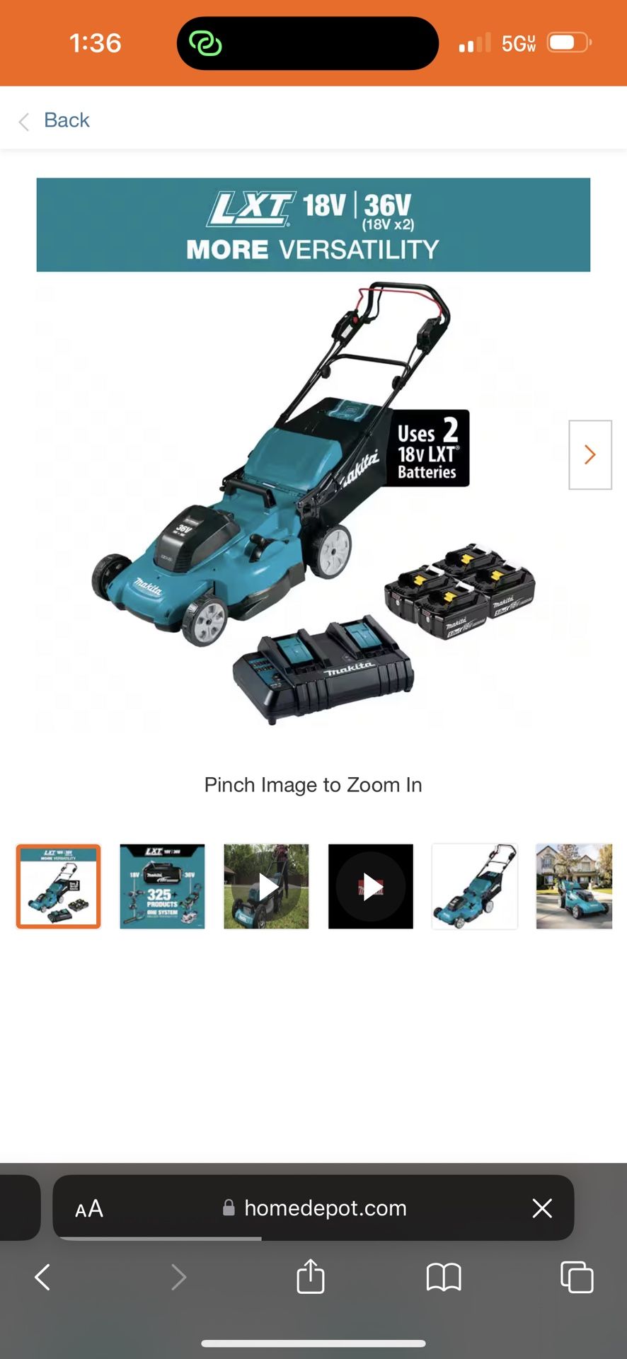 NAKITA self Propelled Lawn Mower
