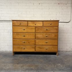 Delivery Is Available Vintage Solid Wood Dresser With 11 Storage Drawers $390 Obo!