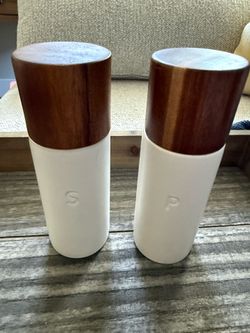 Figment(Target) Ceramic/Wood Salt and Pepper Grinder Set