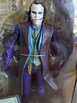 2015 DC COLLECTIBLES NECA REEL TOYS BATMAN " THE JOKER " THE DARK NIGHT