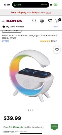 Bluetooth LED Wireless Charging Speaker