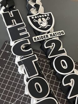 Raiders Keepsake Grad Lei