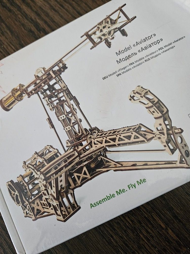 UGears Aviator Mechanical Wooden