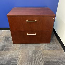 2 Drawer Wood file cabinet