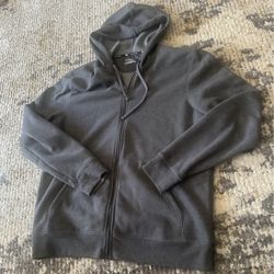 Tek Gear Gray Full Zip Hoodie size M new no tag warm