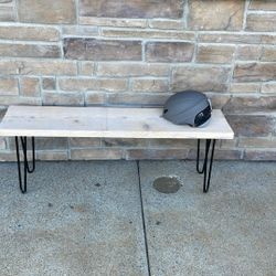 Wood Bench- Hair Pin Legs 