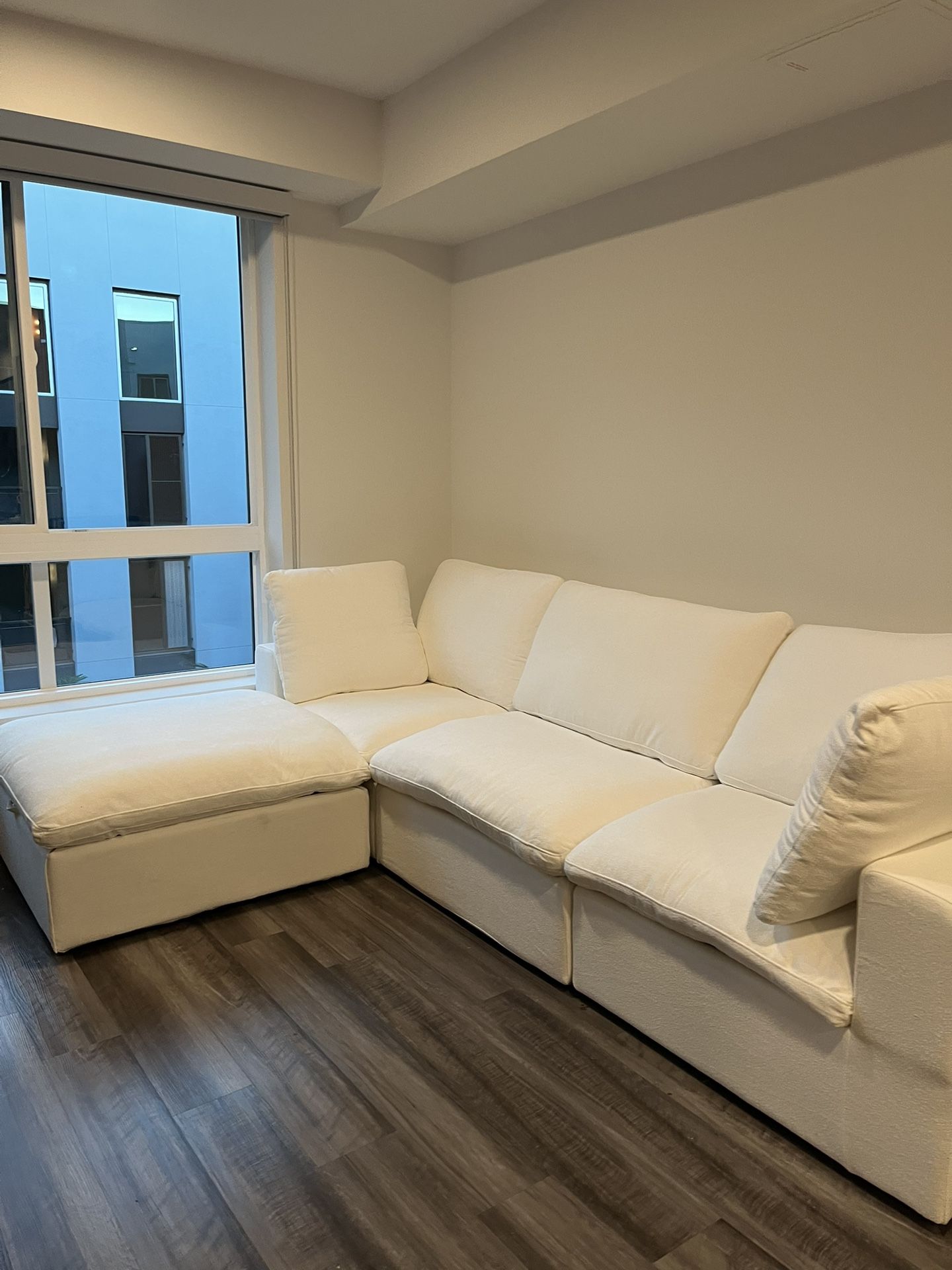 Brand New White Cloud Sectional Couch