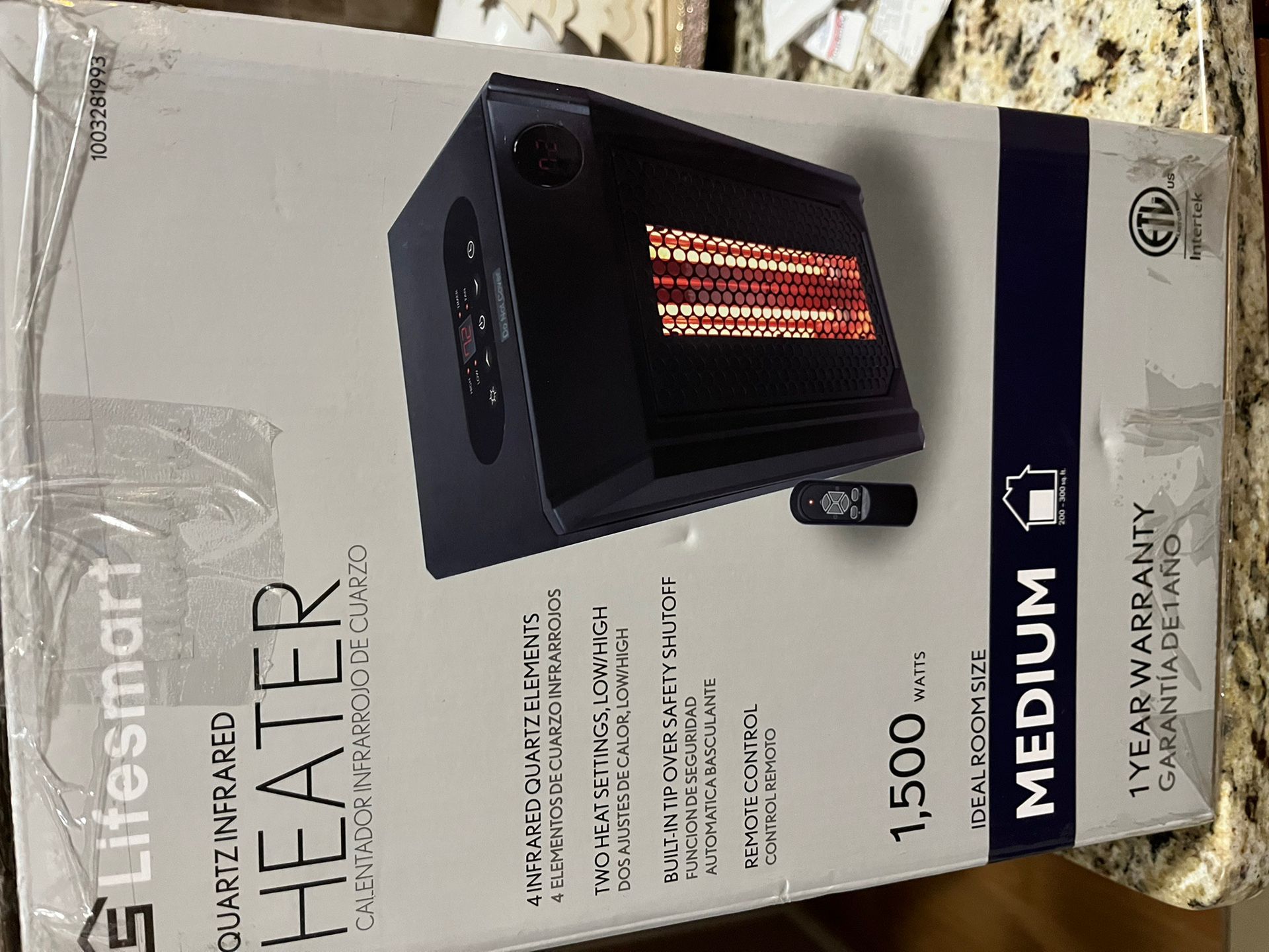 Heater 1500 Watts Brand New 