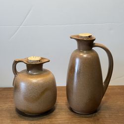 Vintage Francoma pottery jugs