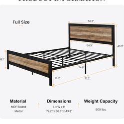 Wood Bed Frame 