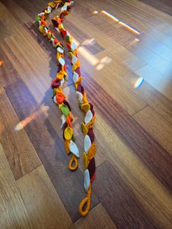 Felted Wool garland, hand Felted in Nepal