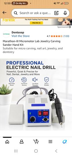Brand New In Box Marathon-III Nail Jewelry Carving Sander Kit