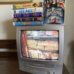 13in Toshiba Vhs Combo Mini CRT Tv