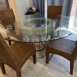 Glass Dining Table 