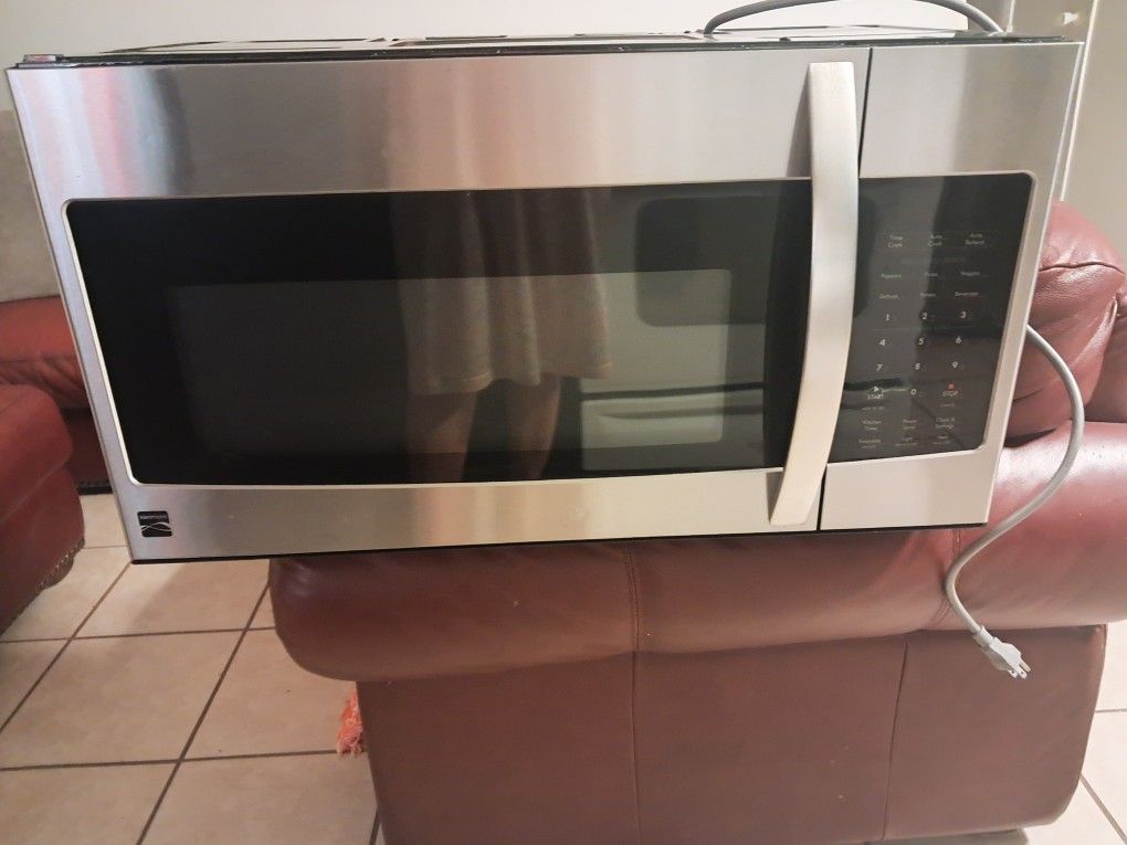 Kenmore Stainless Steel Over The Range Microwave $150