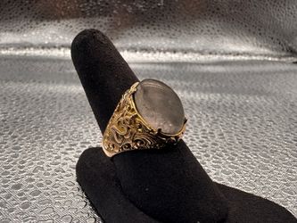 Fashion Ring 14K Gold with Clear Stone 37247-1 SH