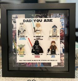 Lego Fathers Day Shadow Boxes