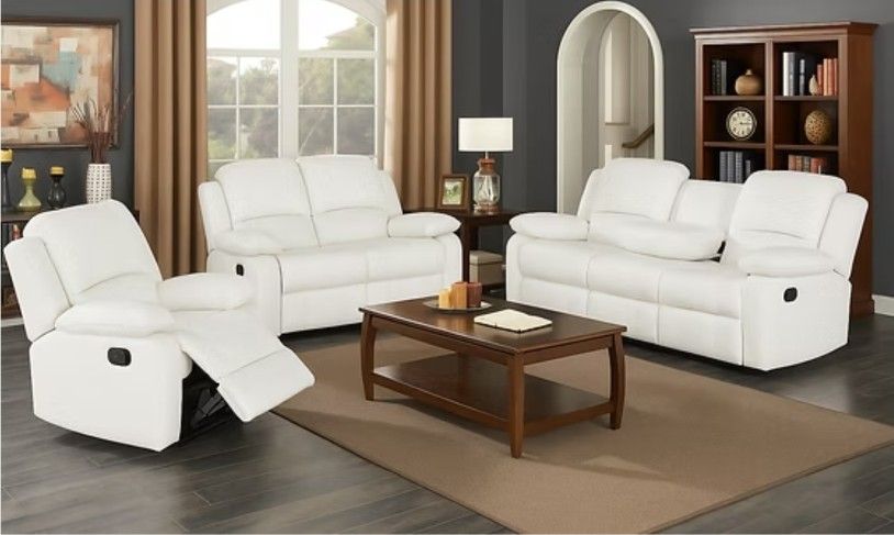 2 PC RECLINING SOFA AND LOVESEAT NEW IN BOX