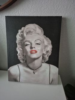Marilyn Monroe Canvas Wall Art 19H 15W
