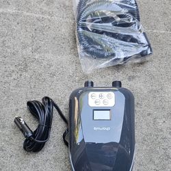 Chamvis 12V Digital Air Compressor Portable Tire Inflator Pump w/ LCD Display