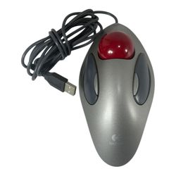 Logitech Trackman Marble USB T‑BC21 Trackball Mouse 804377‑0000