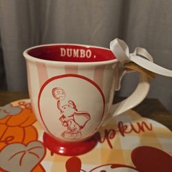 Rae Dunn Disney DUMBO Circus Striped Mug 