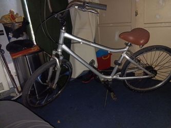 Suede Silver Cruiser Bicycle