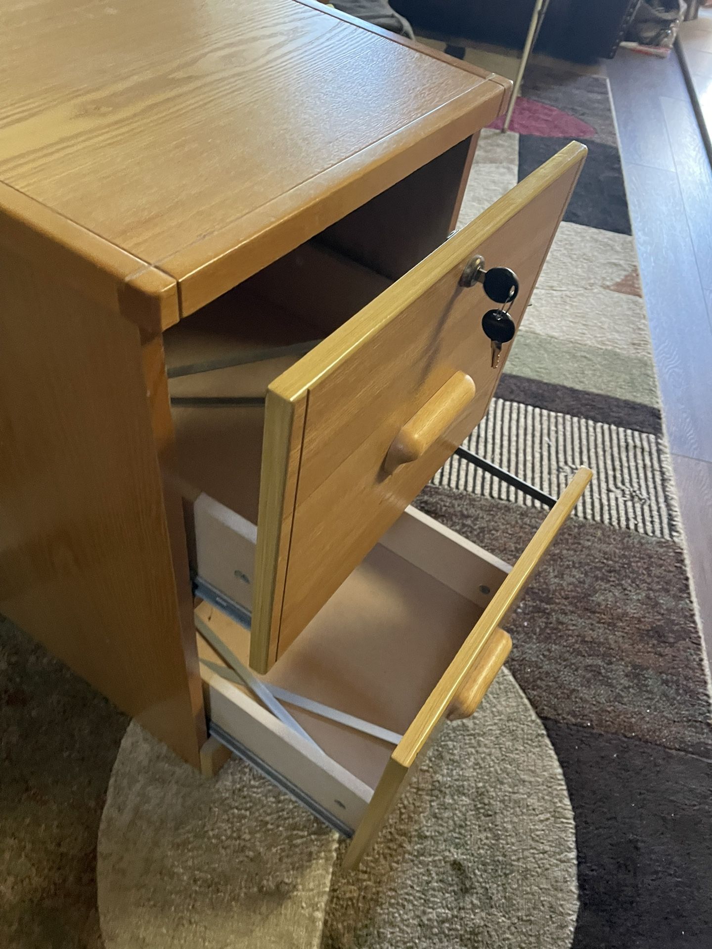 NICE!! WOOD FILE DRAWER ! CABINET!!