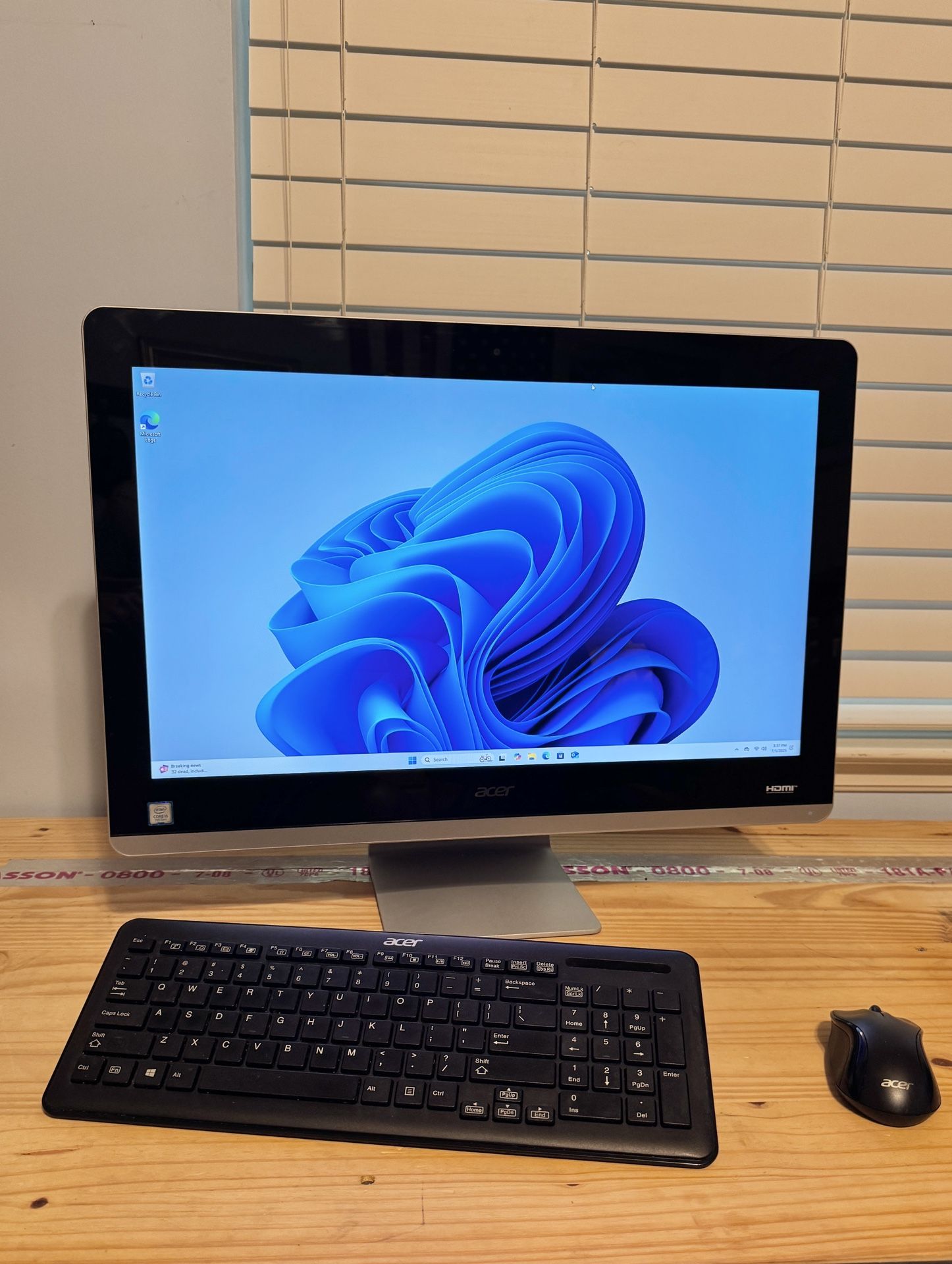 Acer All-In-One Desktop / i5 / 12GB RAM / 120GB SSD / Win11 Pro / WiFi+BT / Office 365