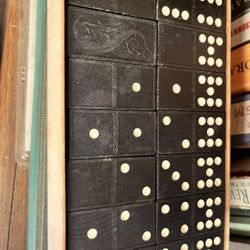 Vintage Black Dominoes