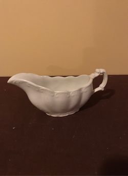 Antique Mellor Taylor & Co. England Warranted Stone China Gravy Boat