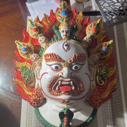 Ceramic Beautiful Bhairab Mask 