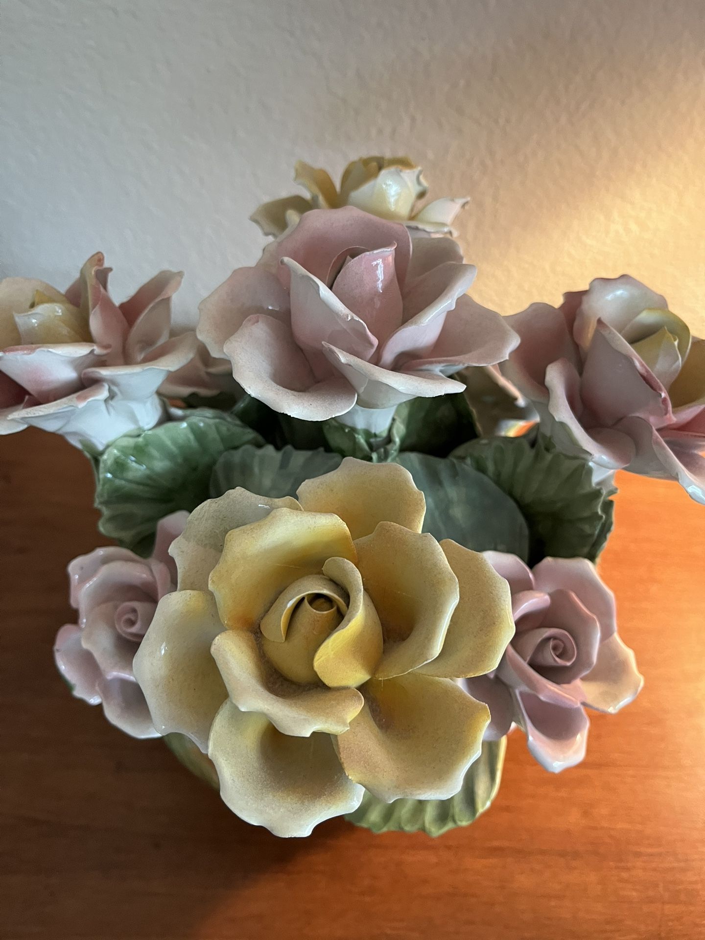 Vintage Authentic Capodimonte Handmade Ceramic