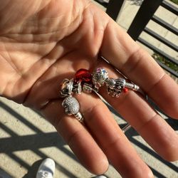 Pandora Bracelet With Charms Included 