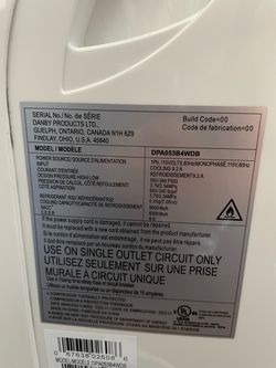 Danby 9000 btuPortable Air Conditioner