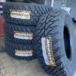35x12.50r17 ARROYO M/T / 4 New Tires / Installed 