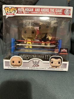 Funko Pop WWE Hulk Hogan & Andre The Giant 2-Pack w/ Ring New with Damaged Box