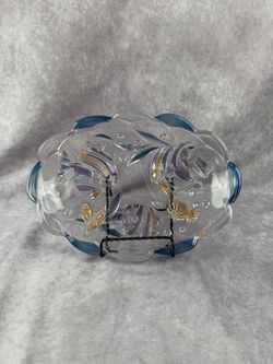 Mikasa Savoir Vivre Key Largo Tropical Fish 11" Shallow Glass Platter