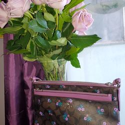 Vintage floral Coach handbag