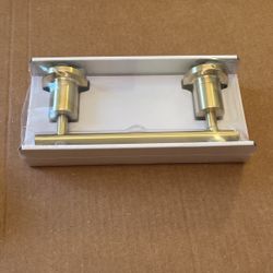 Pfister Contempra Toilet Paper Holder, Bathroom Tissue Roll Holder, Wall-Mounted, Screw-In, Brushed Gold Finish, BPHNC1BG