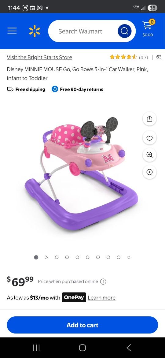 Minnie Mouse Walker